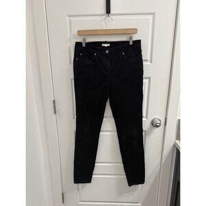 Eileen Fisher Womens Black Corduroy Skinny Pants Size 6 Stretch Trousers